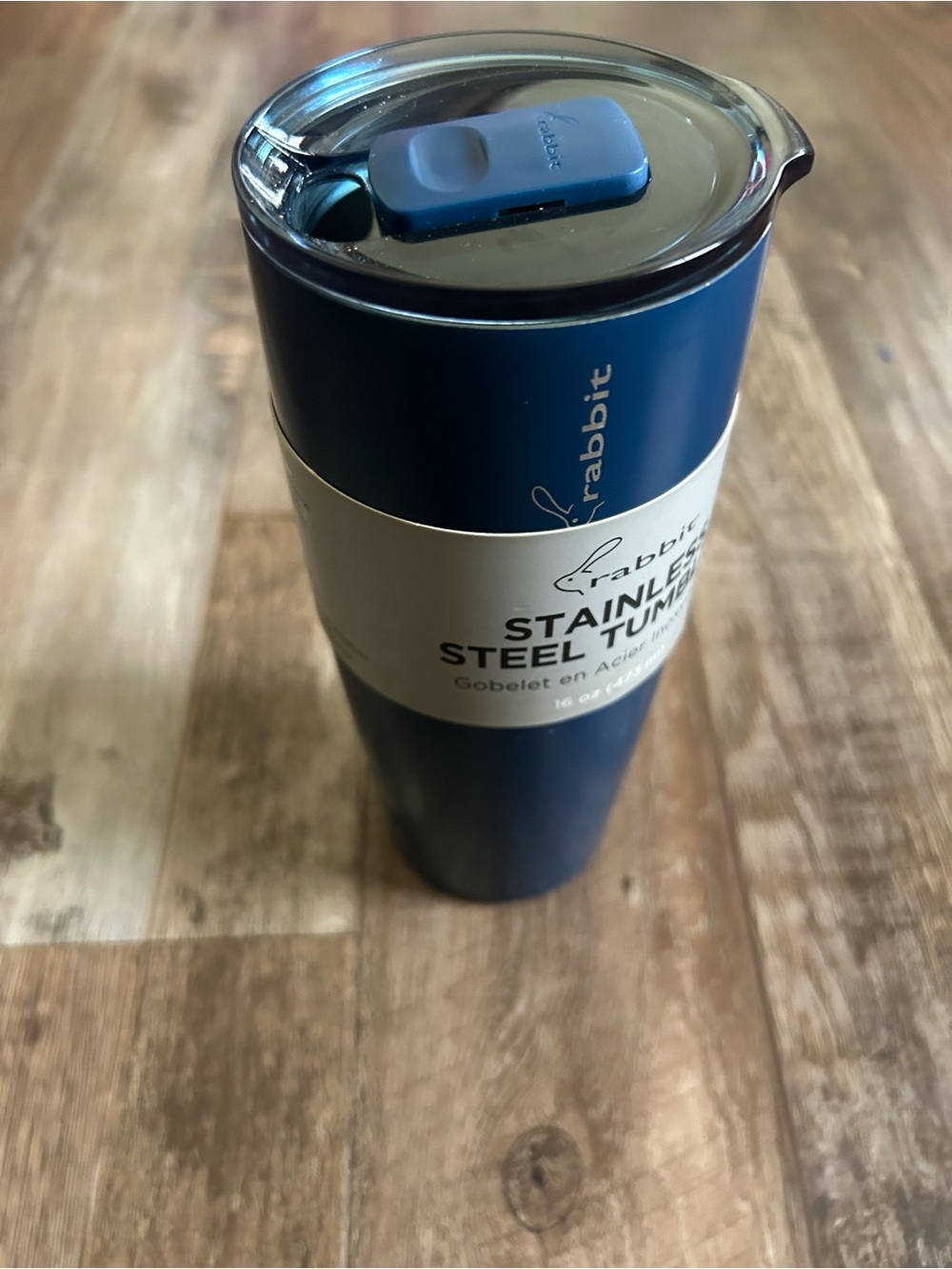 Rabbit Stainless Steel Travel Tumbler - Navy Blue